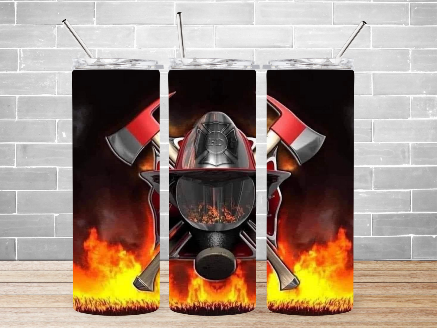 20 oz. Fire Fighter Helmet Tumbler