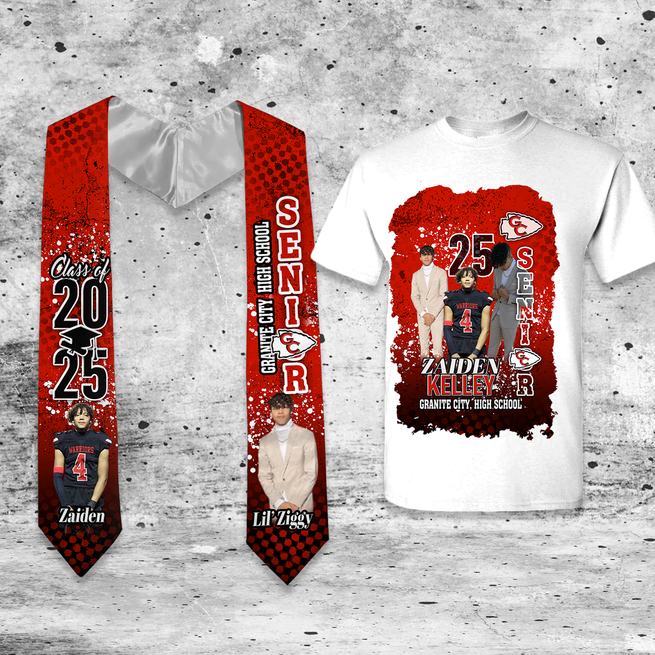 Graduation Stole and T-Shirt Class of 2025