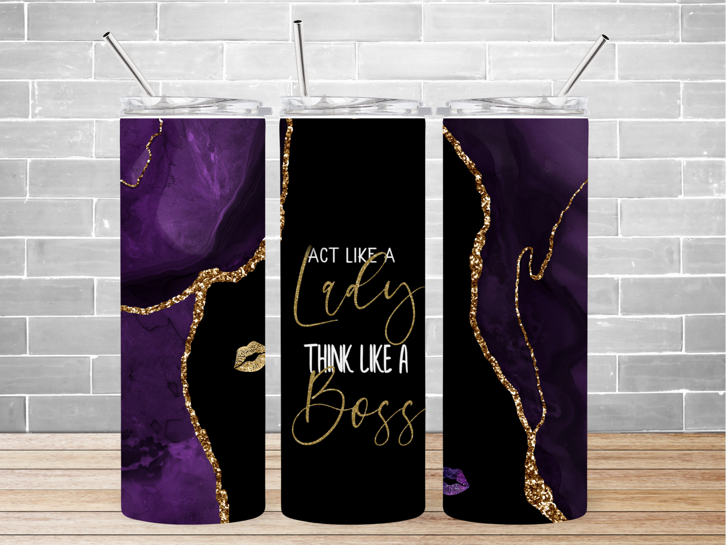 20 oz. Act Like A Lady, Think Like A Boss Tumbler
