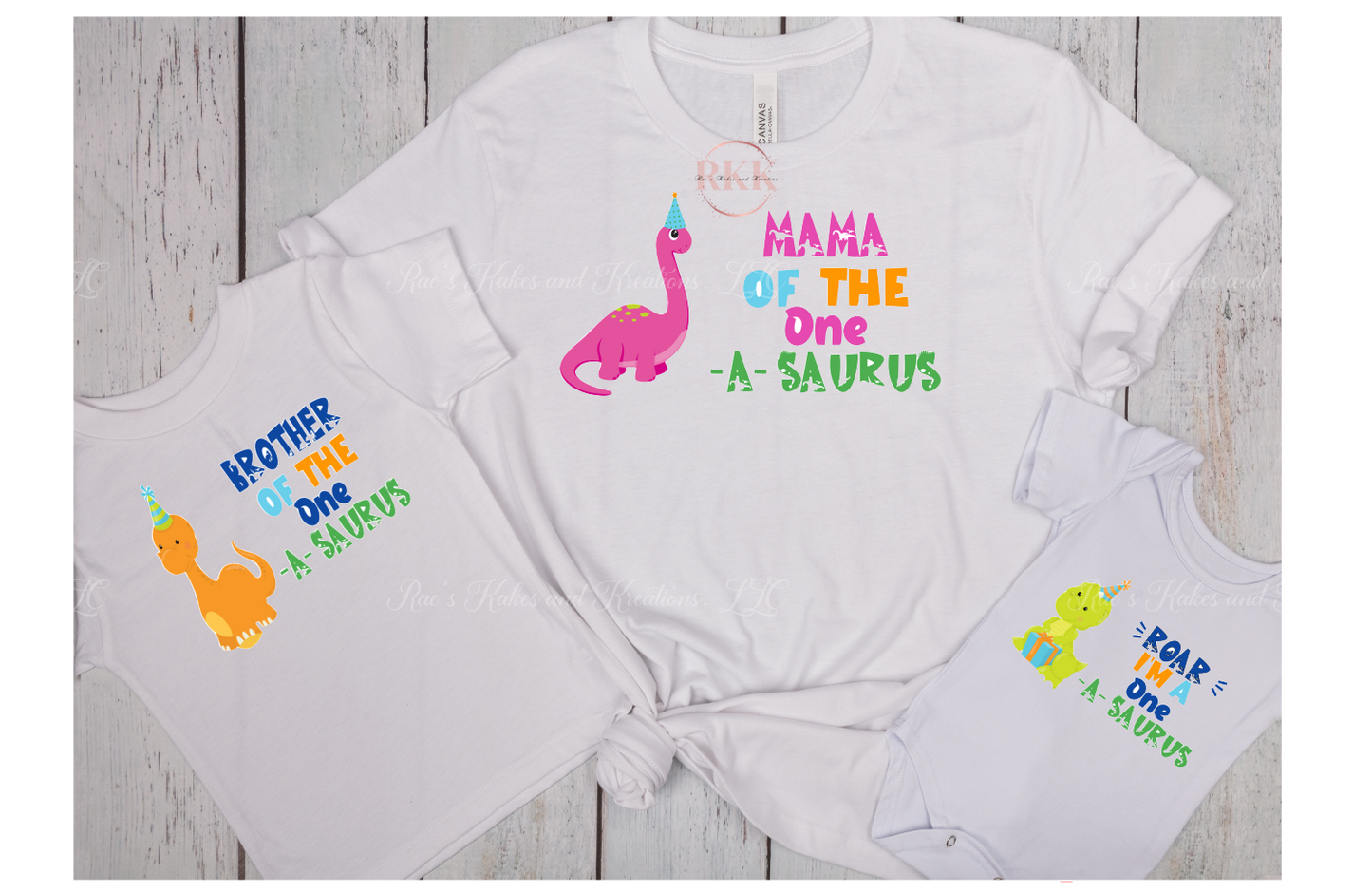 Dino Family Birthday T-shirt