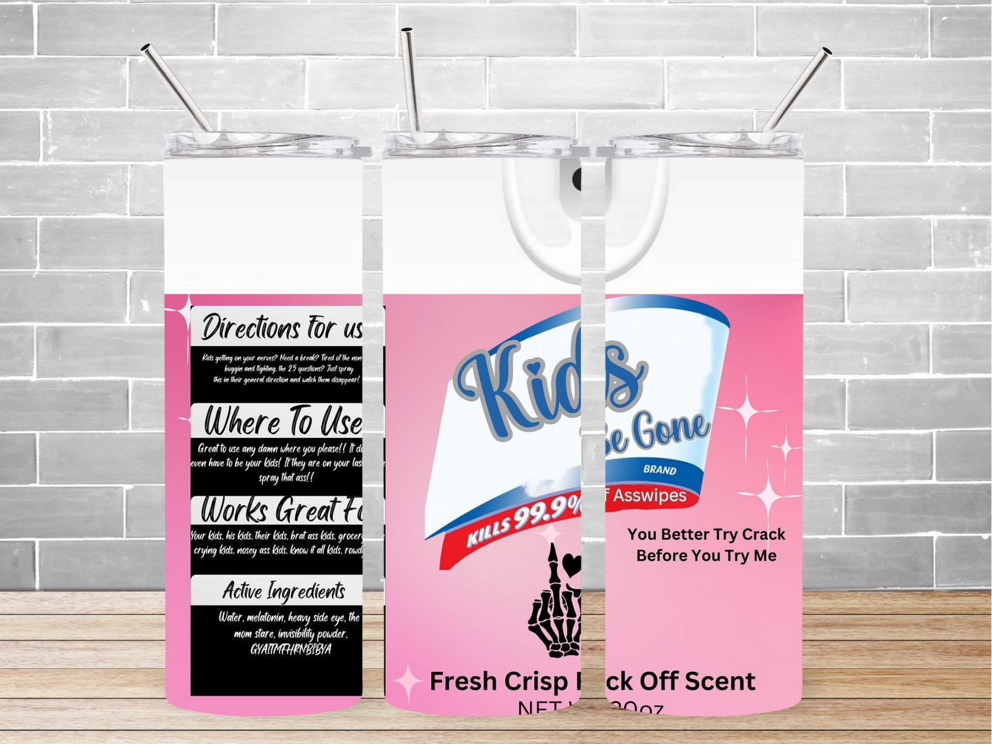 20 oz. Kids Be Gone Tumbler