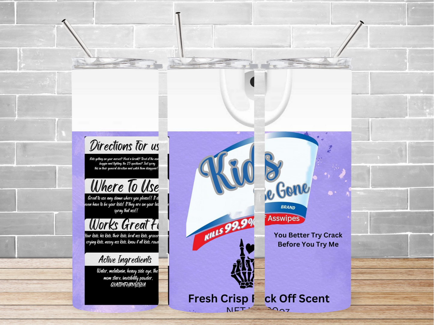 20 oz. Kids Be Gone Tumbler