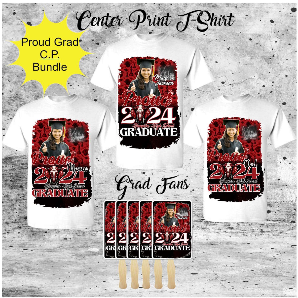 Proud Grad, Mom, Dad, etc. Bundle T- Shirt