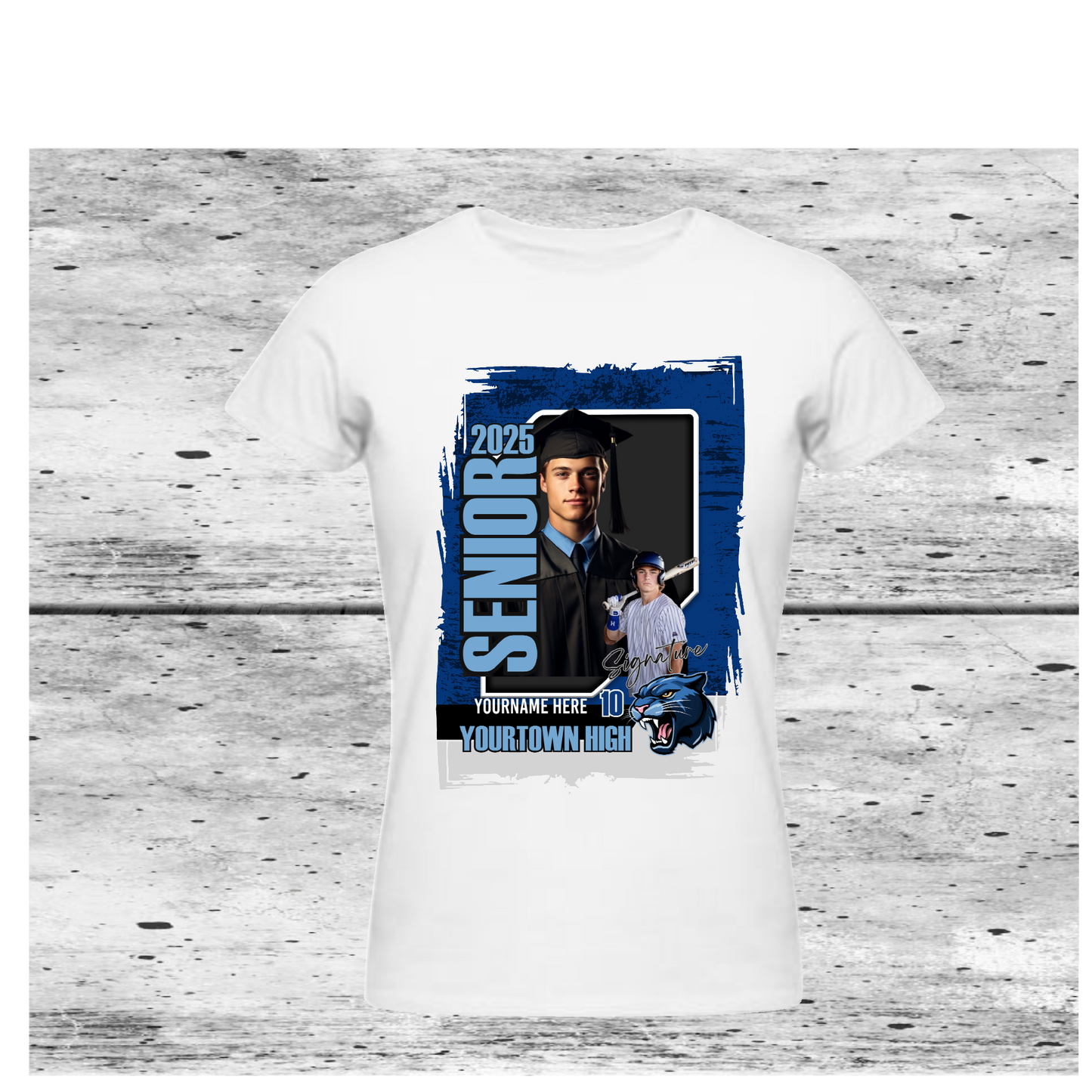 Sports Theme Grad T- Shirt 2025