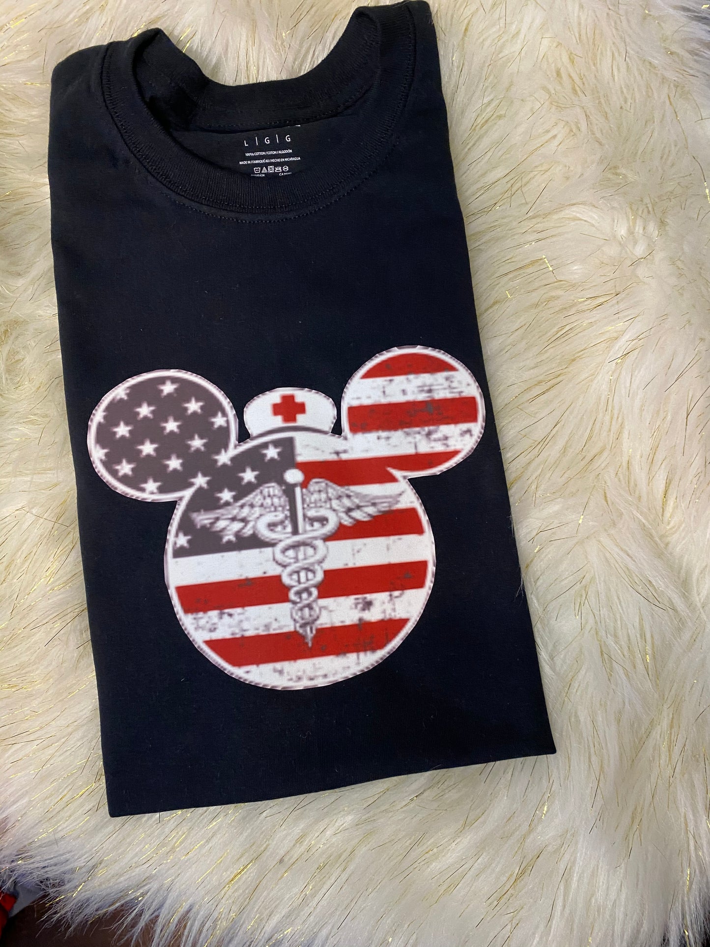 Mickey Patriotic Nurse T-shirt
