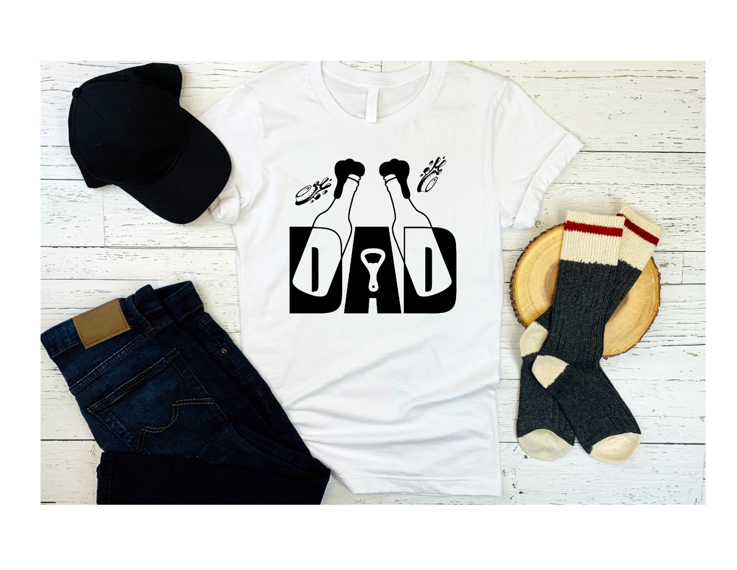 Dad Beer Bottle T-Shirt