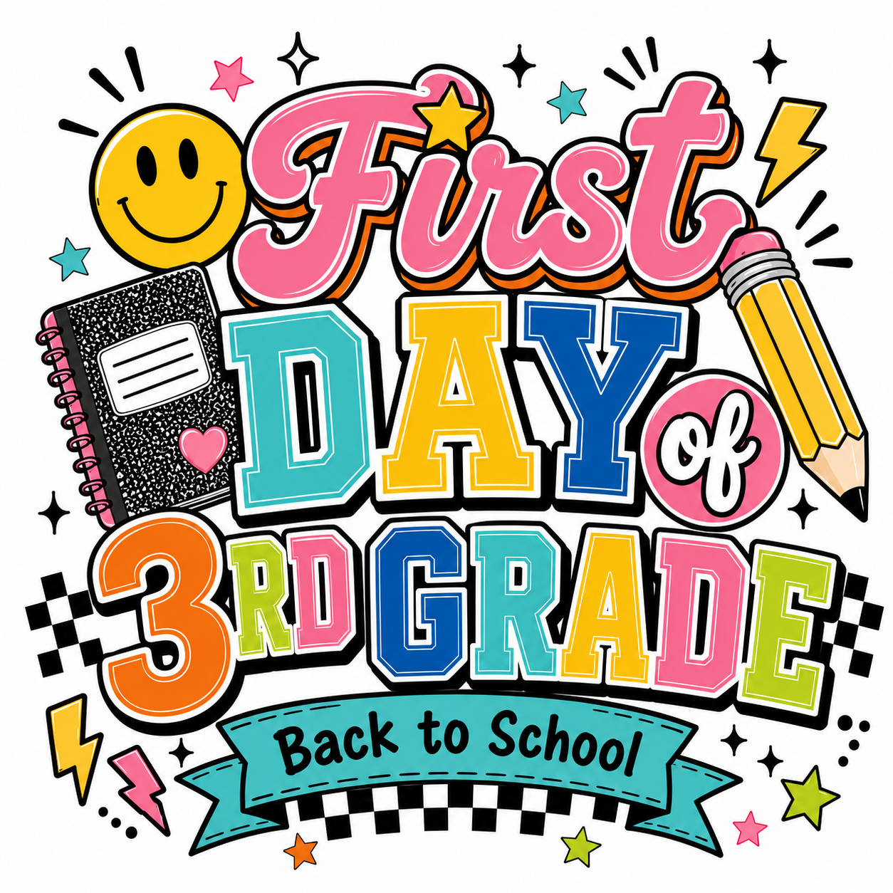 Back to School First Day T-Shirts (Pre-K – High School)