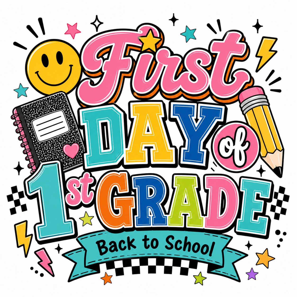 Back to School First Day T-Shirts (Pre-K – High School)