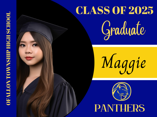 Graduation Photo Yard Sign