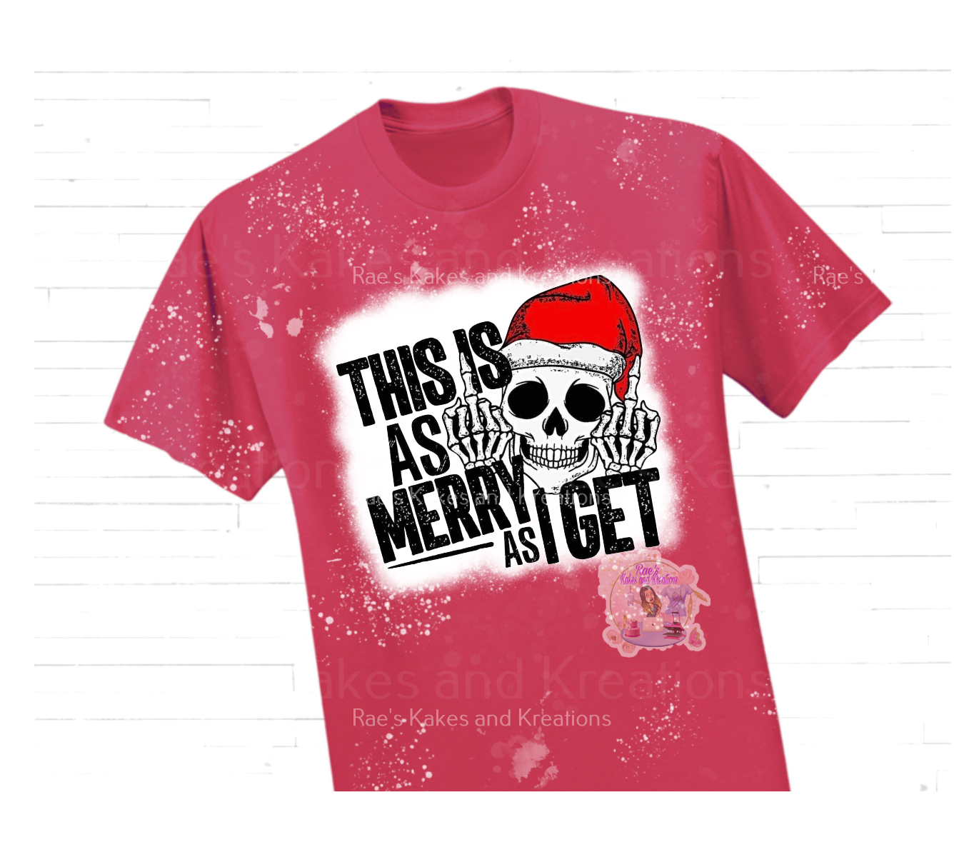 This Is As Merry As I Get Skeleton Middle Finger T-Shirt